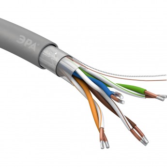 Кабель витая пара ЭРА SIMPLE F/UTP 4x2x24 AWG CAT5E CCA PVC 305м Кабель витая пара ЭРА SIMPLE F/UTP 4x2x24 AWG CAT5E CCA PVC 305м