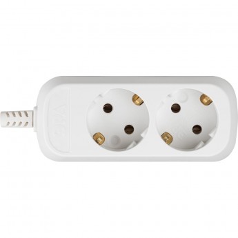 Колодка ЭРА KX-2e 2 розетки с зазeмлением