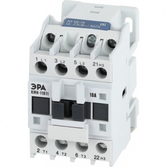 Контактор ЭРА PRO KKM11-018-230-01-E КМИ-11811 18А 230В/АС3 1НЗ Контактор ЭРА PRO KKM11-018-230-01-E КМИ-11811 18А 230В/АС3 1НЗ